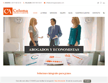 Tablet Screenshot of colomayasociados.com